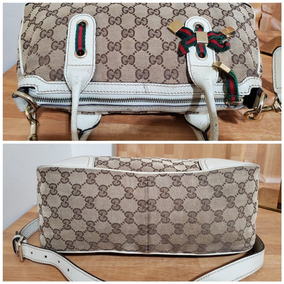 Gucci Brown GG Canvas Princy Satchel Bag - Picture 9 of 14